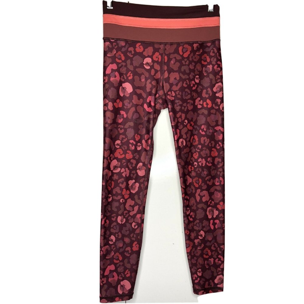 Athleta Elation POWERVITA Abstract Leopard Yoga S